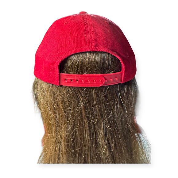 Utah Utes NCAA Adjustable Snapback Hat Red Flat Bill Hat Retro - Picture 3 of 4